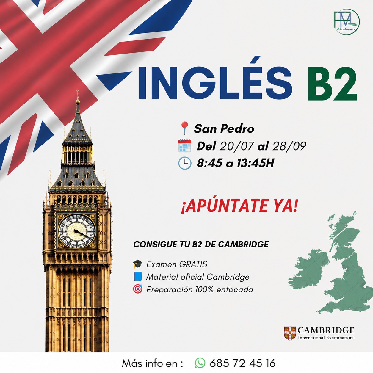 INGLÉS B2 (Academia HJM)