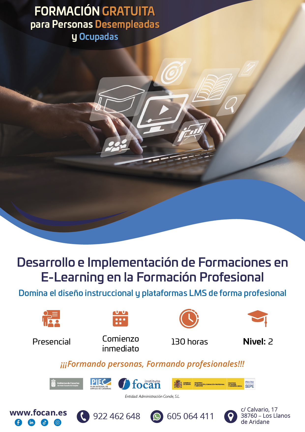 Desarrollo e implementación de formaciones en E-Learning en la Formación Profesional