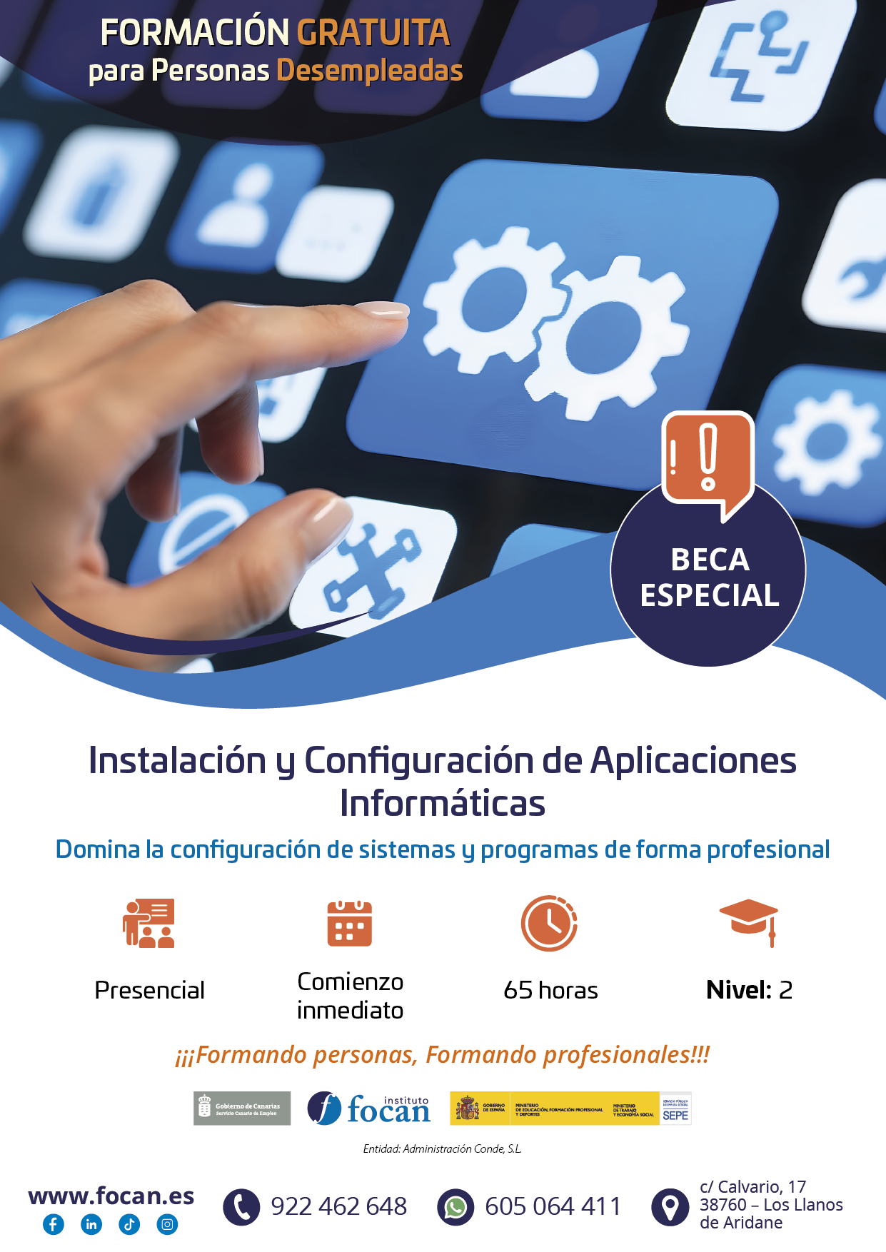 Instalación y configuración de aplicaciones informáticas