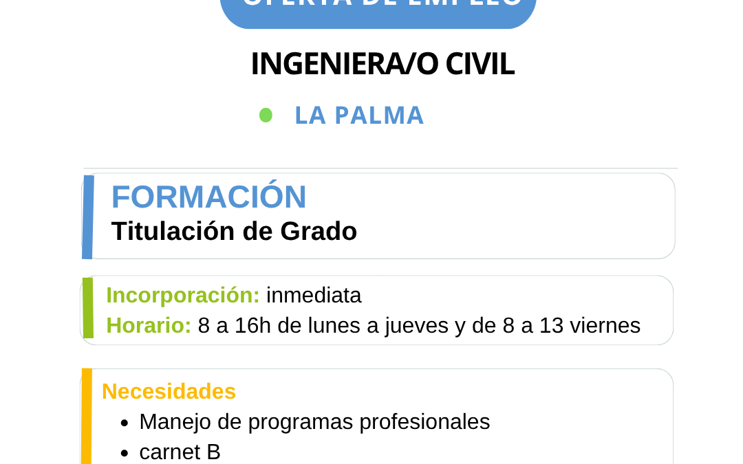 INGENIERA/O CIVIL